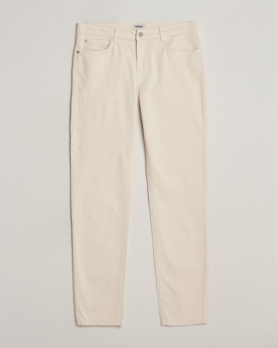 Heren | Broeken | Morris | James Structured 5-Pocket Trousers Off White
