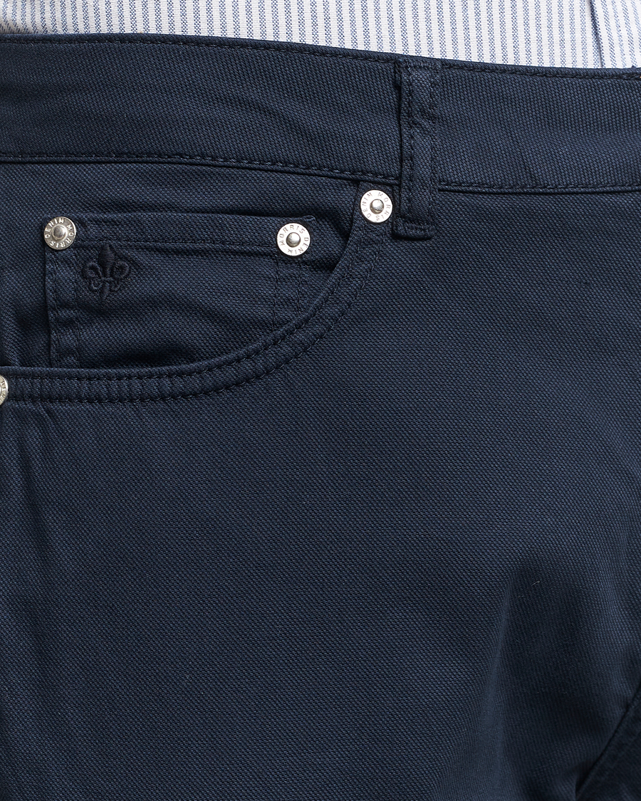 Heren | Broeken | Morris | James Structured 5-Pocket Trousers Blue