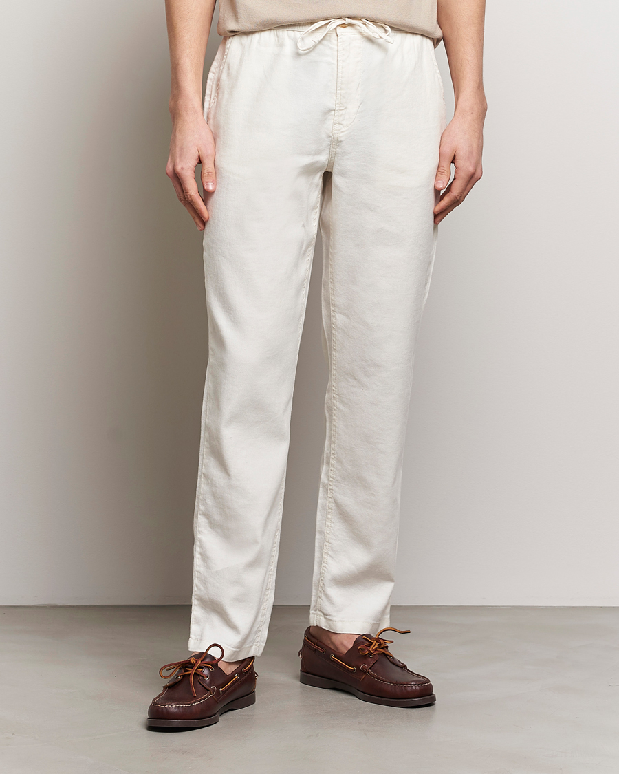 Heren | Morris | Morris | Fenix Linen Slacks Off White