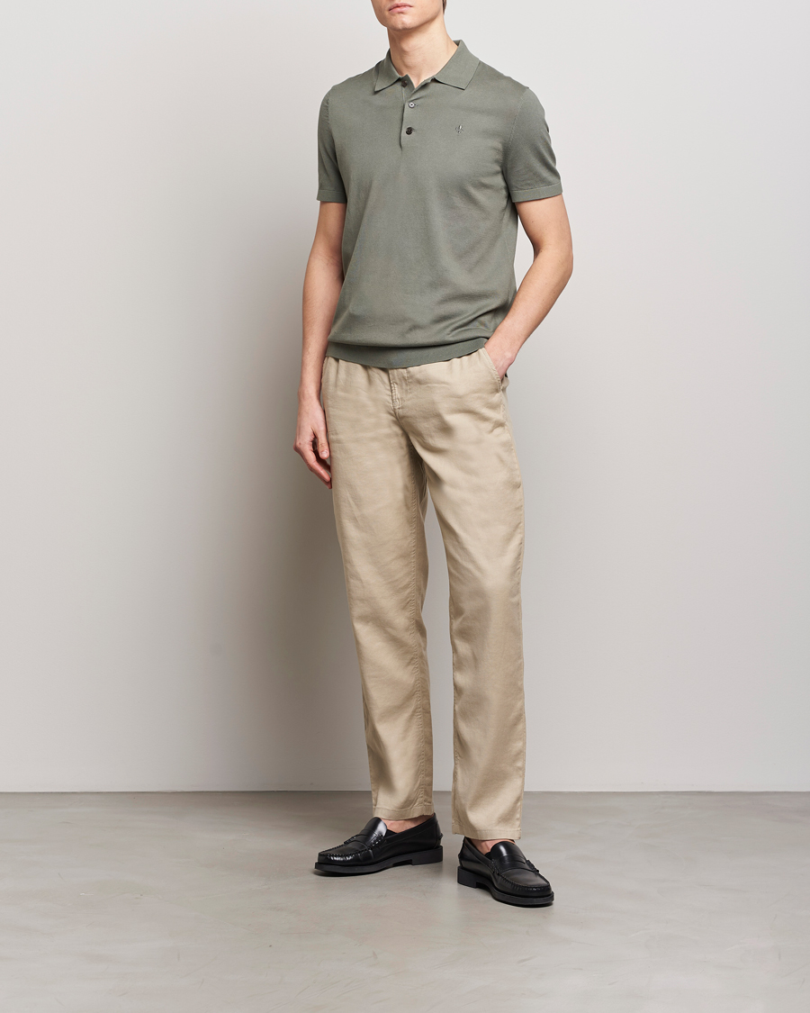 Heren | Broeken | Morris | Fenix Linen Slacks Khaki
