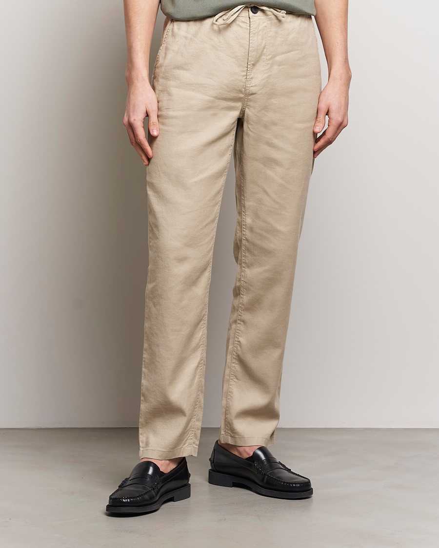 Heren | De linnenkast | Morris | Fenix Linen Slacks Khaki