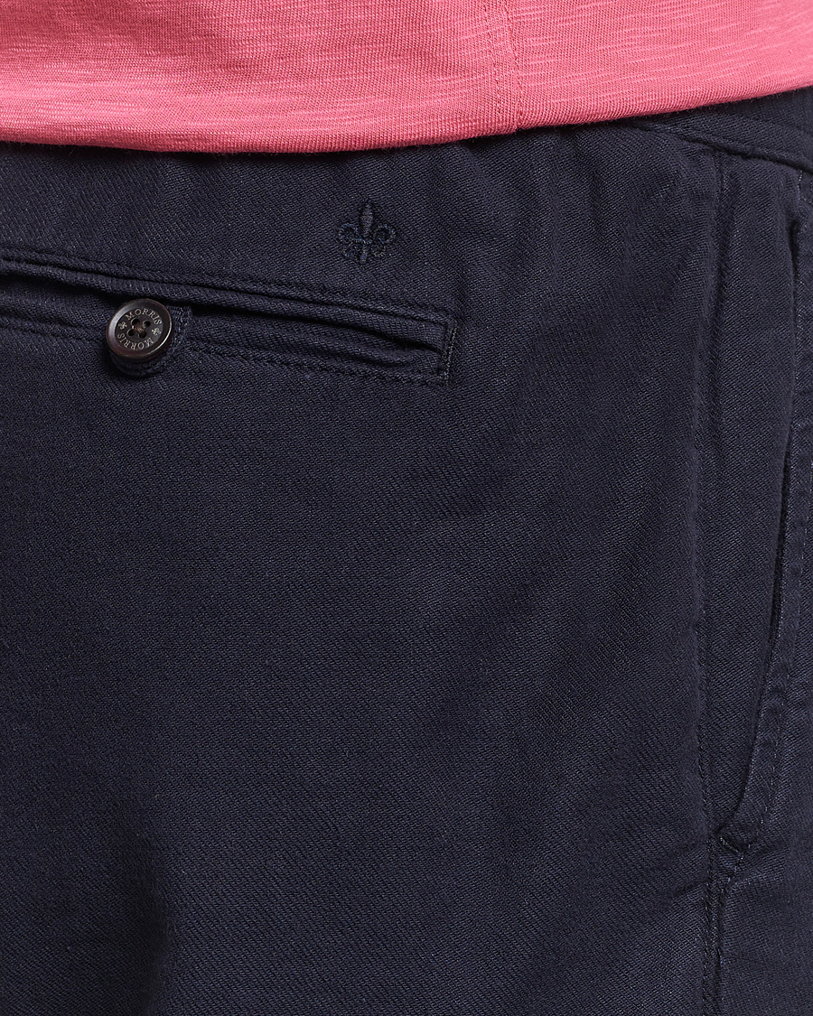 Heren | Broeken | Morris | Fenix Linen Slacks Blue