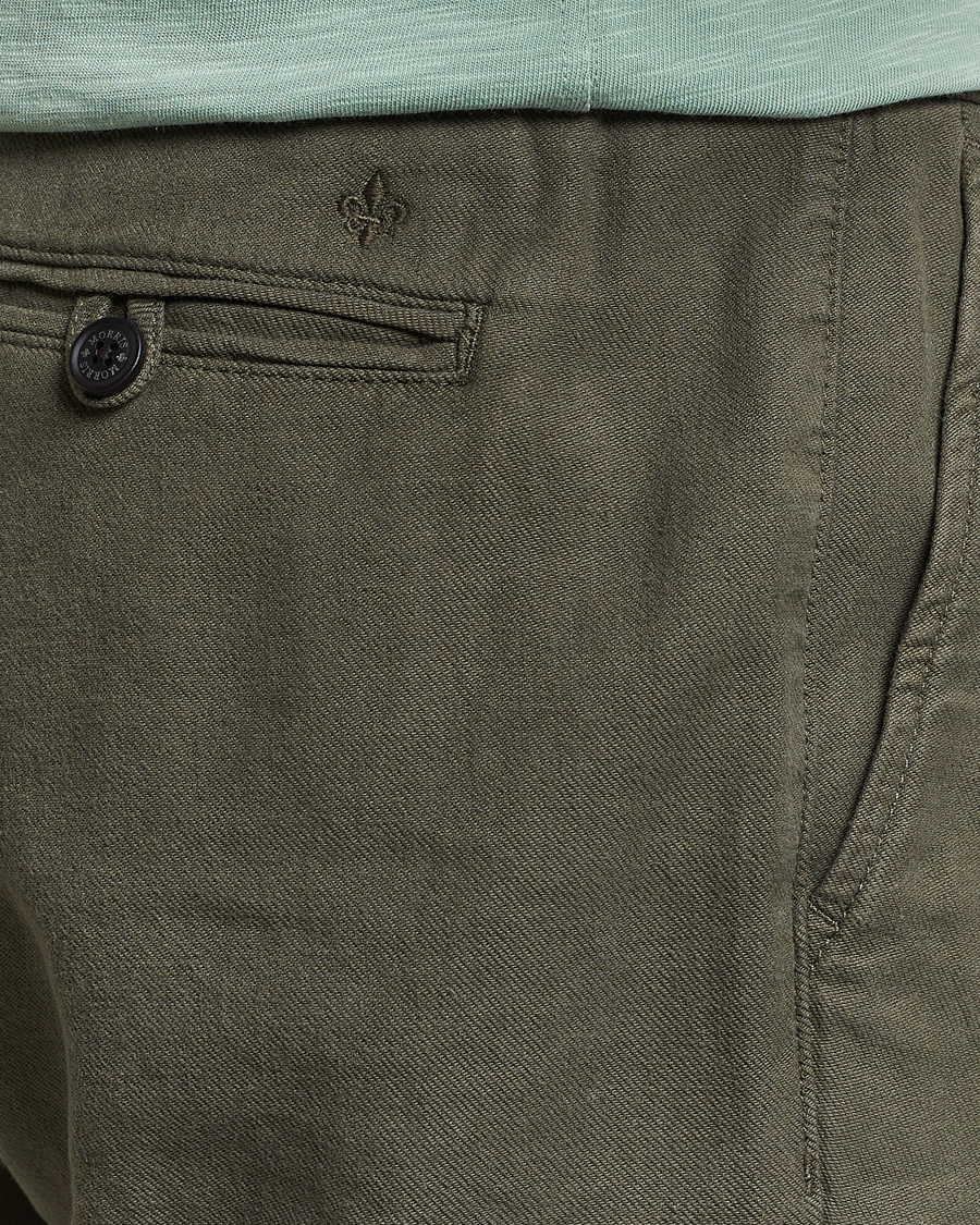 Heren | Broeken | Morris | Fenix Linen Slacks Olive