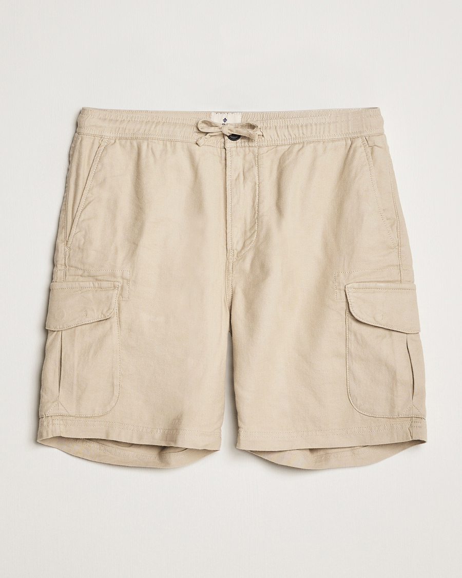Heren |  | Morris | Cargo Linen Shorts Khaki