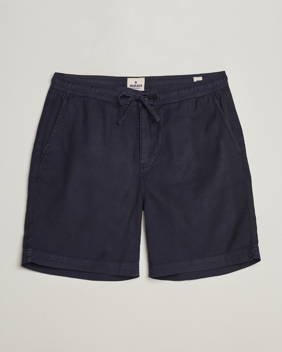 Heren | Korte broek | Morris | Fenix Linen Shorts Navy