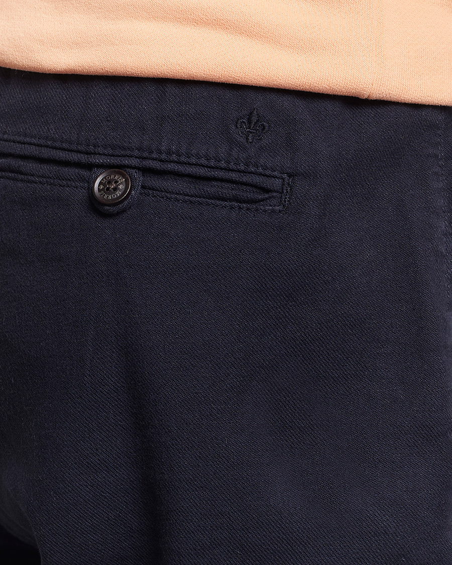 Heren | Korte broek | Morris | Fenix Linen Shorts Navy
