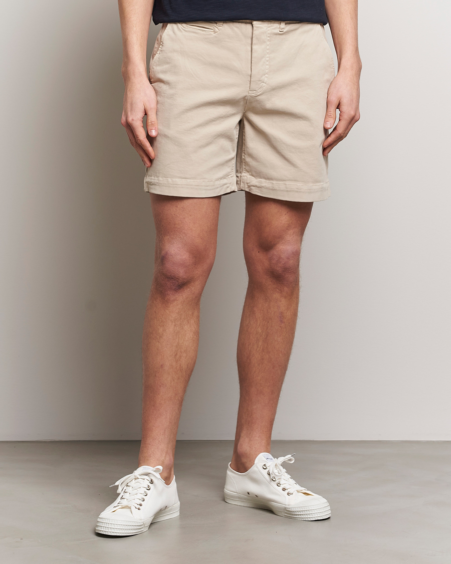 Heren | Chino-shorts | Morris | Jeffrey Short Chino Shorts Khaki