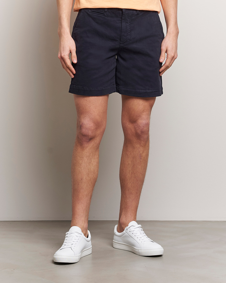 Heren | Chino-shorts | Morris | Jeffrey Short Chino Shorts Navy