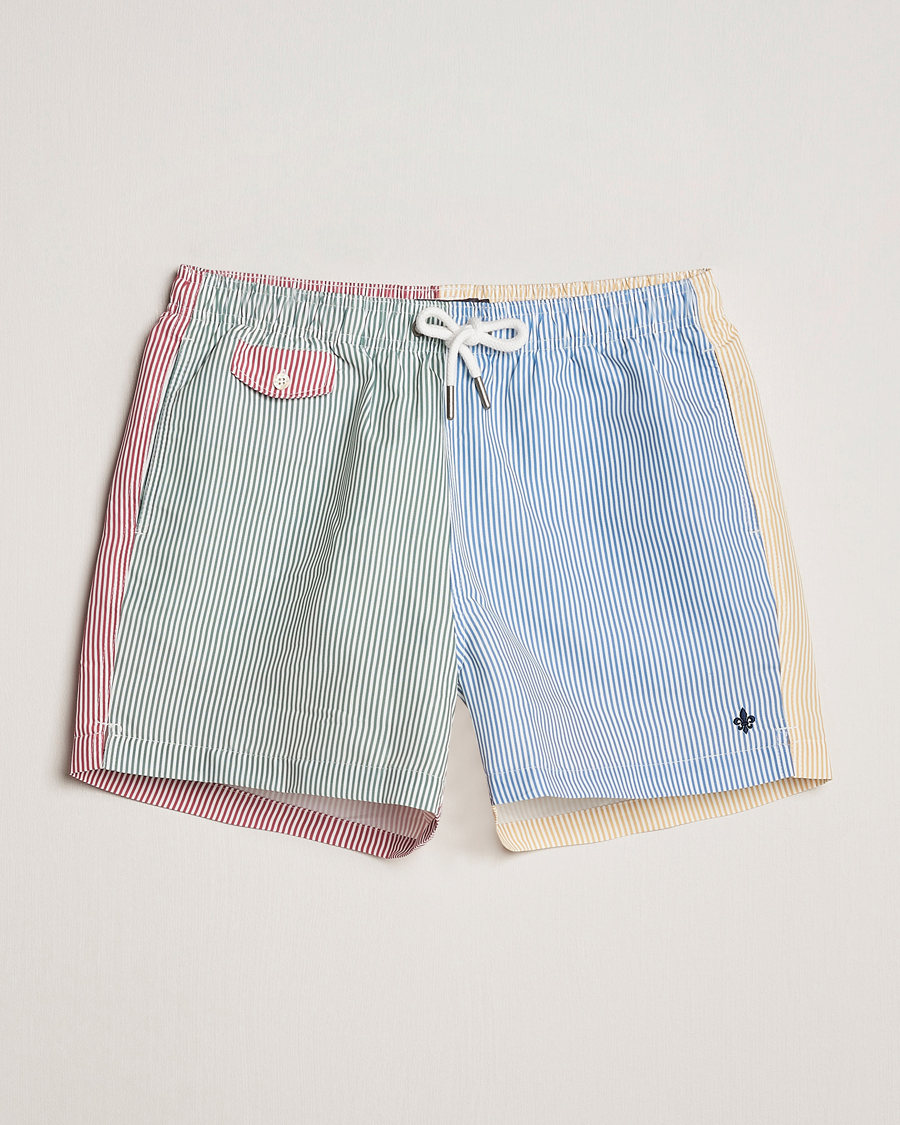 Heren | Zwembroek | Morris | Mixed Stripe Bathing Trunks Off White