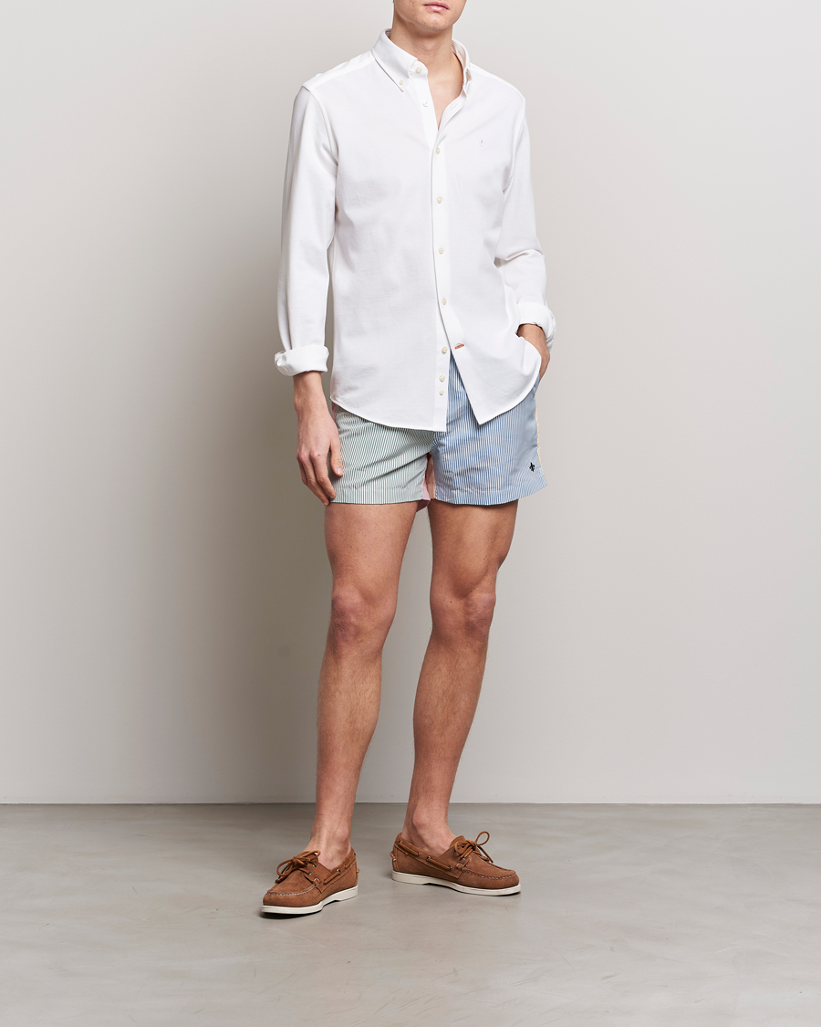 Heren | Zwembroek | Morris | Mixed Stripe Bathing Trunks Off White