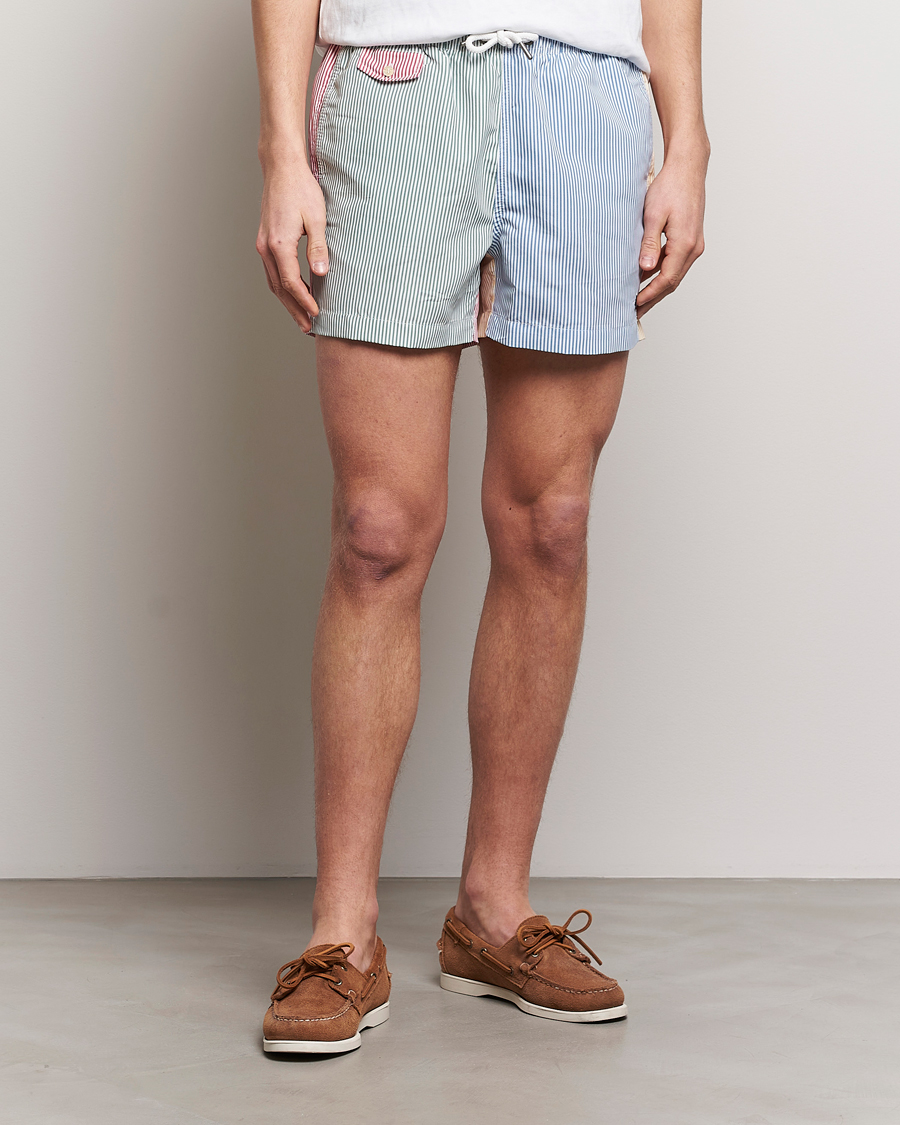 Heren |  | Morris | Mixed Stripe Bathing Trunks Off White