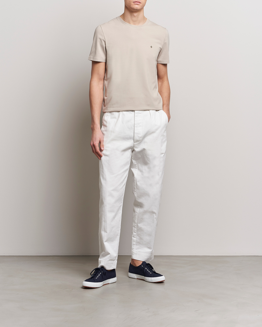 Heren | T-shirts | Morris | James Crew Neck T-Shirt Khaki