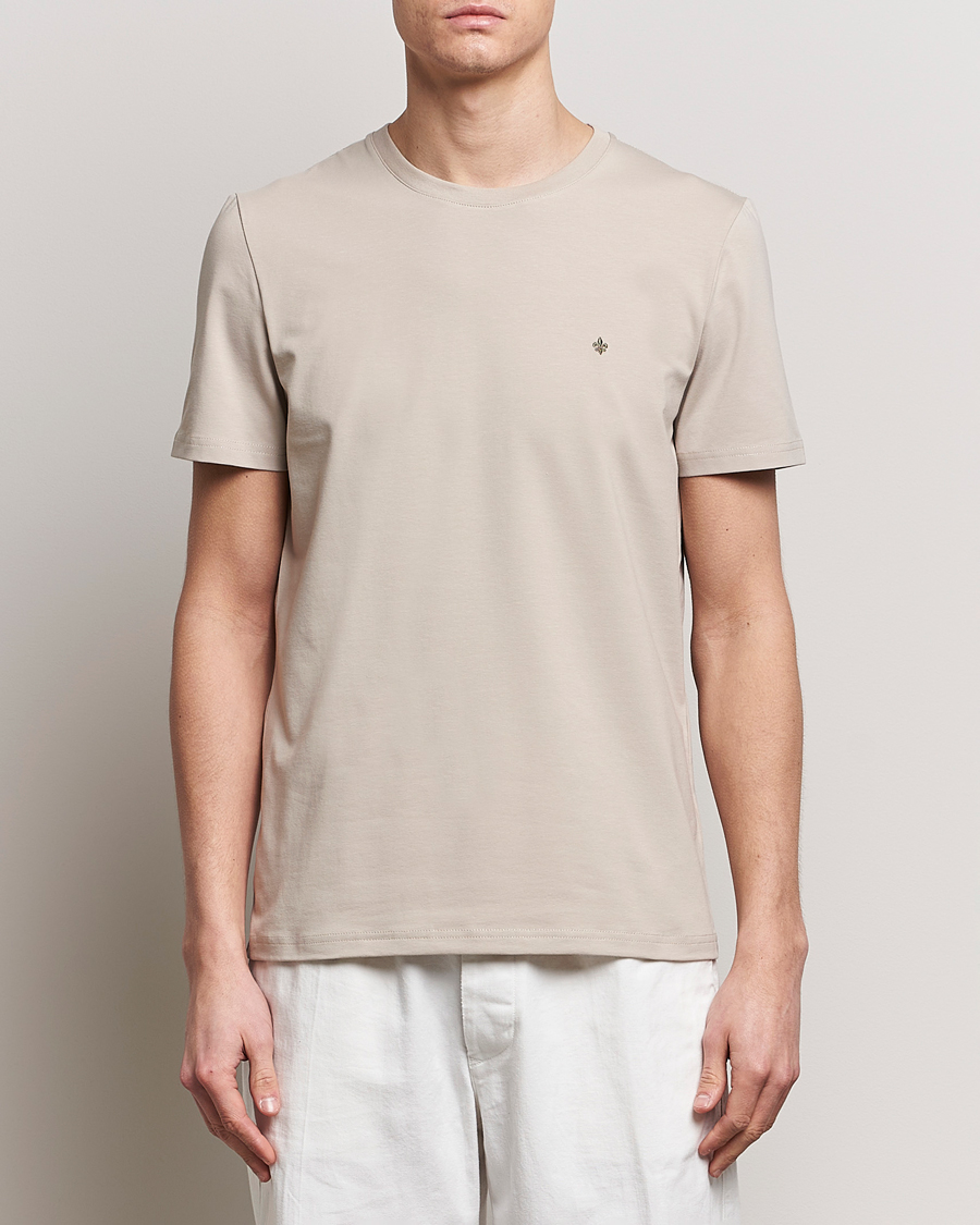Heren | T-shirts | Morris | James Crew Neck T-Shirt Khaki