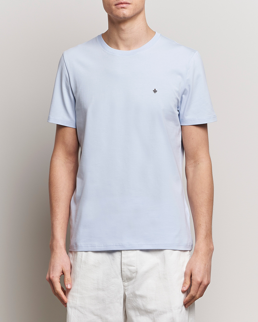 Heren | T-shirts | Morris | James Crew Neck T-Shirt Light Blue
