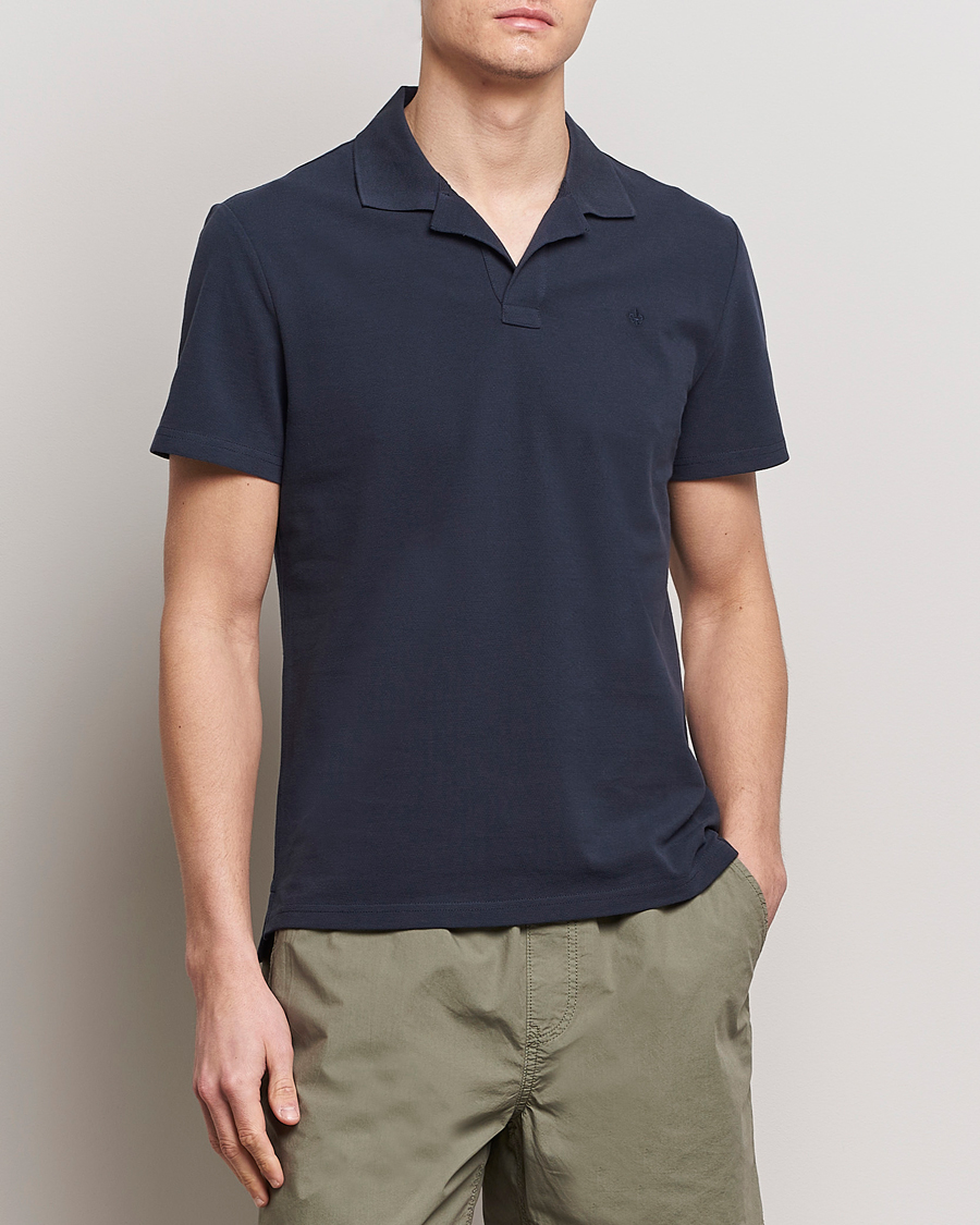 Heren | Poloshirts met korte mouwen | Morris | Dylan Pique Shirt Old Blue