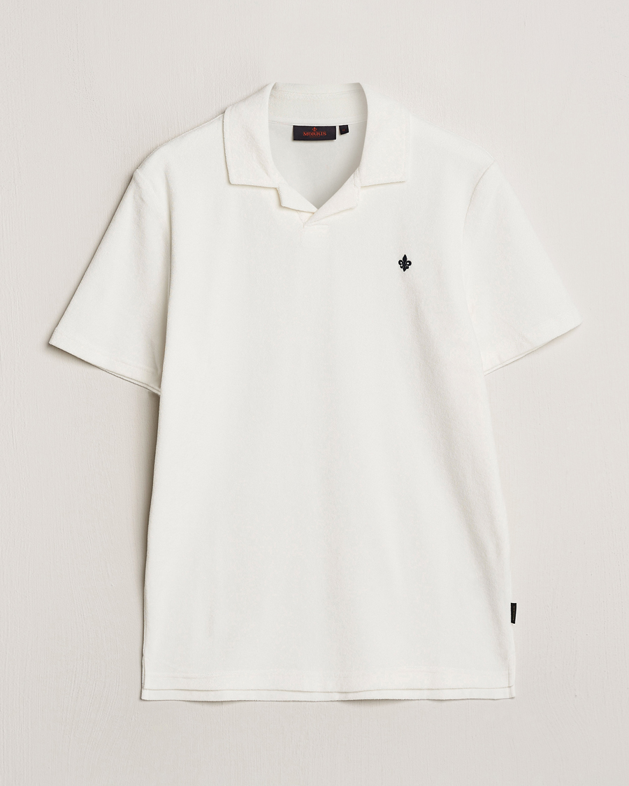 Heren | Polo's | Morris | Delon Terry Jersey Polo Off White