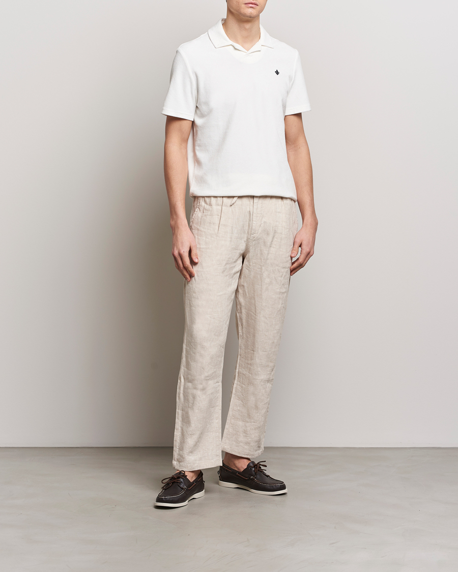 Heren | Polo's | Morris | Delon Terry Jersey Polo Off White