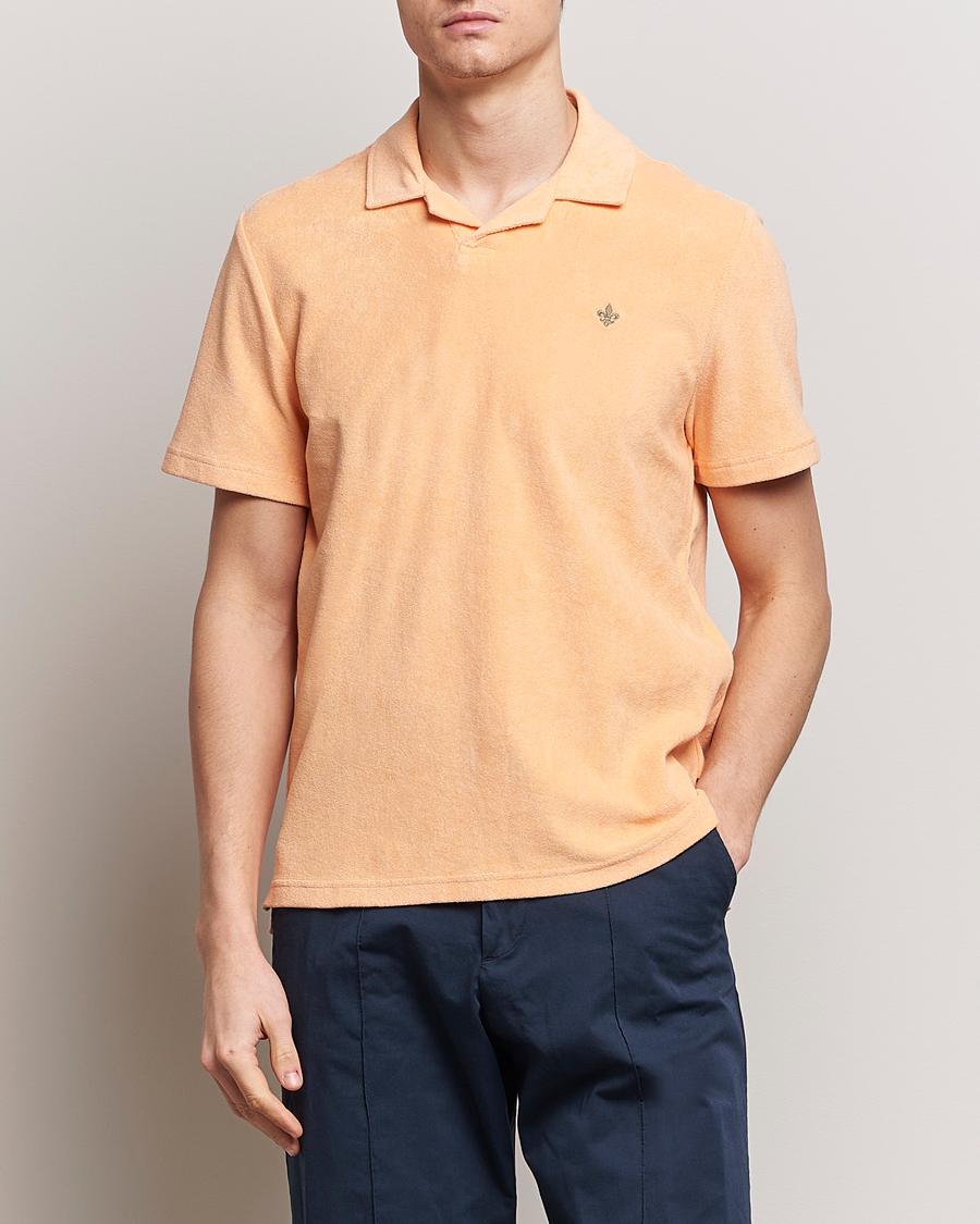 Heren | Polo's | Morris | Delon Terry Jersey Polo Orange