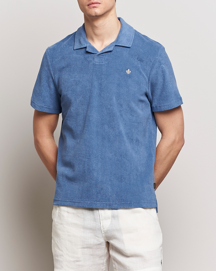 Heren | Poloshirts met korte mouwen | Morris | Delon Terry Jersey Polo Blue