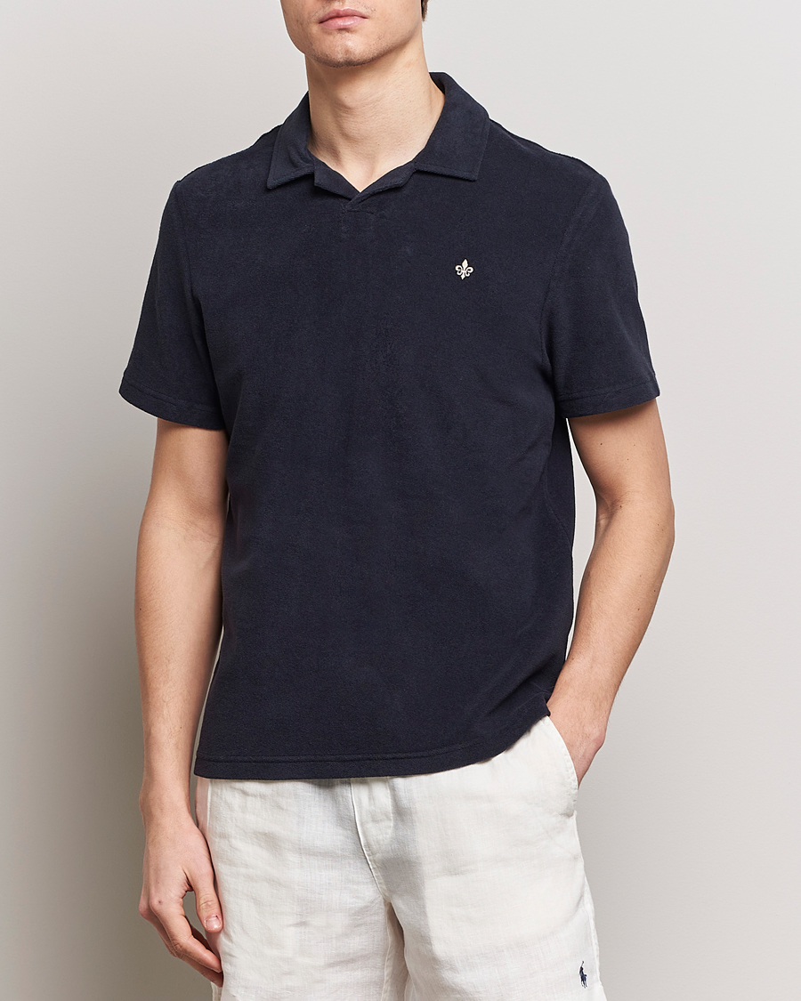 Heren | Preppy Authentic | Morris | Delon Terry Jersey Polo Old Blue
