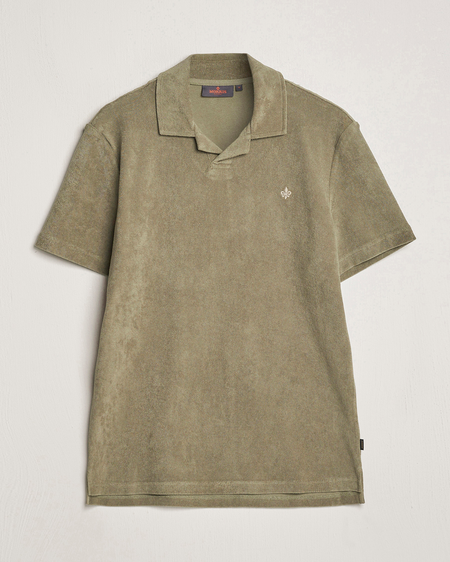 Heren | Polo's | Morris | Delon Terry Jersey Polo Olive