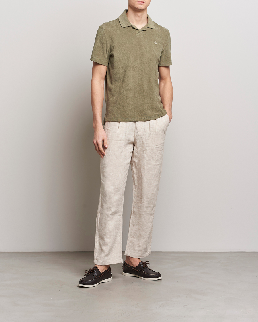 Heren | Polo's | Morris | Delon Terry Jersey Polo Olive