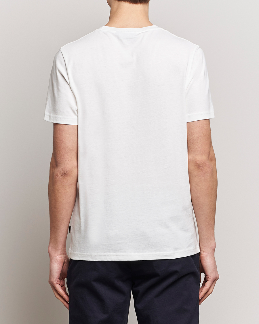 Heren | T-shirts | Morris | Crew Neck Cotton T-Shirt Off White