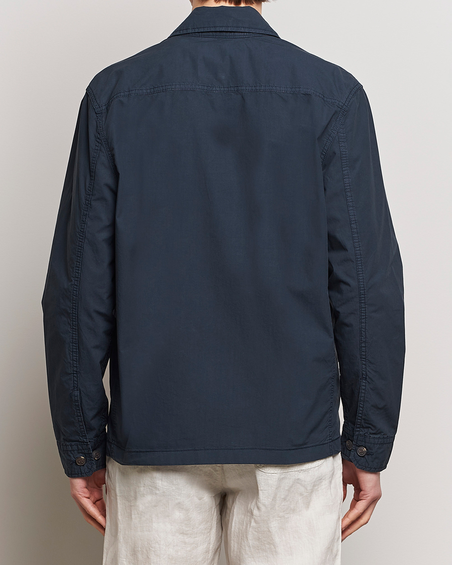 Heren | Jassen | Morris | Harrison Cotton Shirt Jacket Old Blue