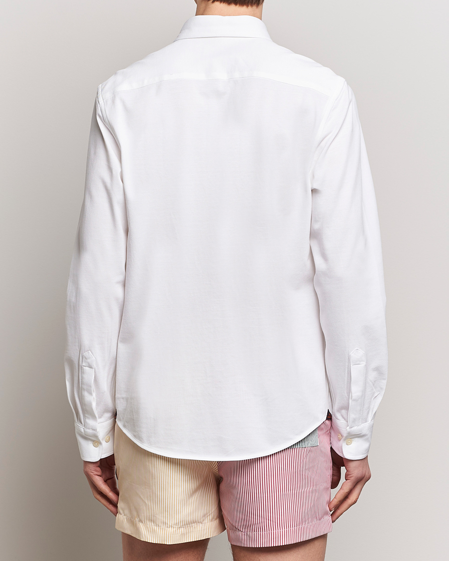 Heren | Overhemden | Morris | Eddie Pique Shirt White