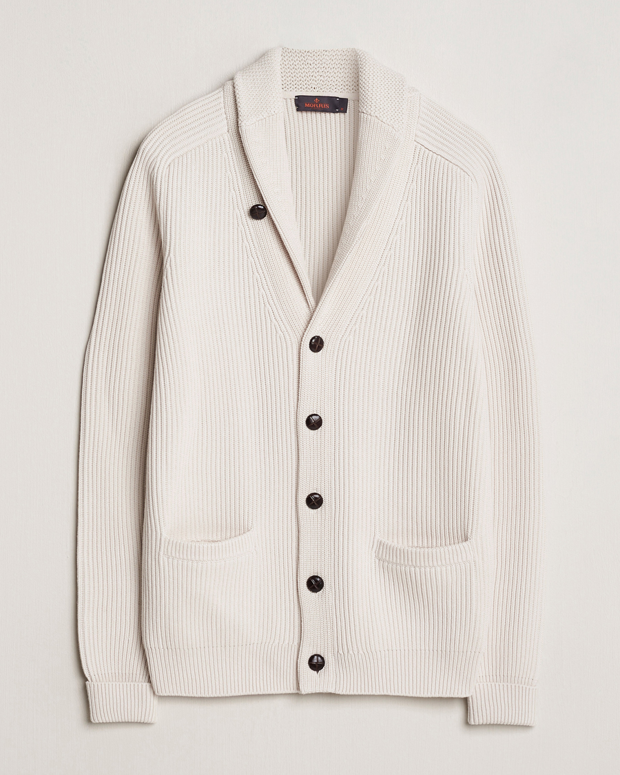 Heren | Truien | Morris | Brayden Shawl Cardigan White