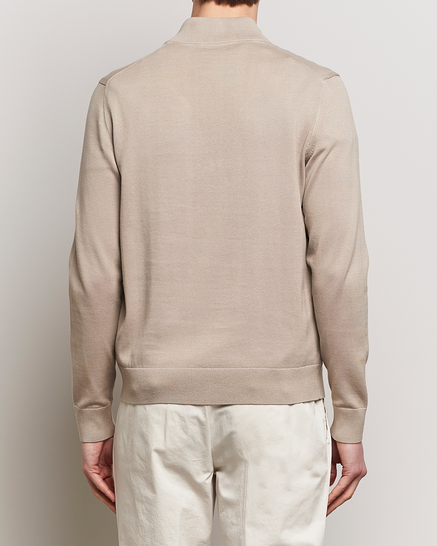 Heren | Truien | Morris | Riley Cotton Half Zip Khaki