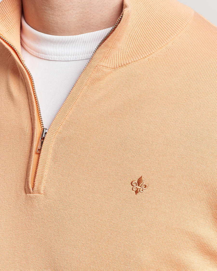 Heren | Truien | Morris | Riley Cotton Half Zip Orange