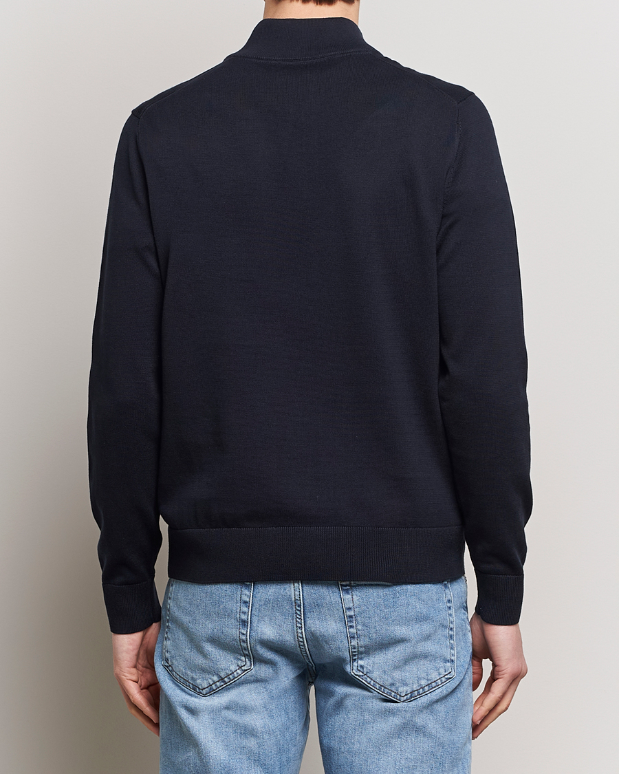 Heren | Truien | Morris | Riley Cotton Half Zip Navy