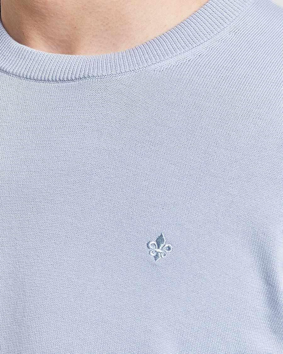 Heren | Truien | Morris | Riley Cotton Crew Neck Pullover Light Blue