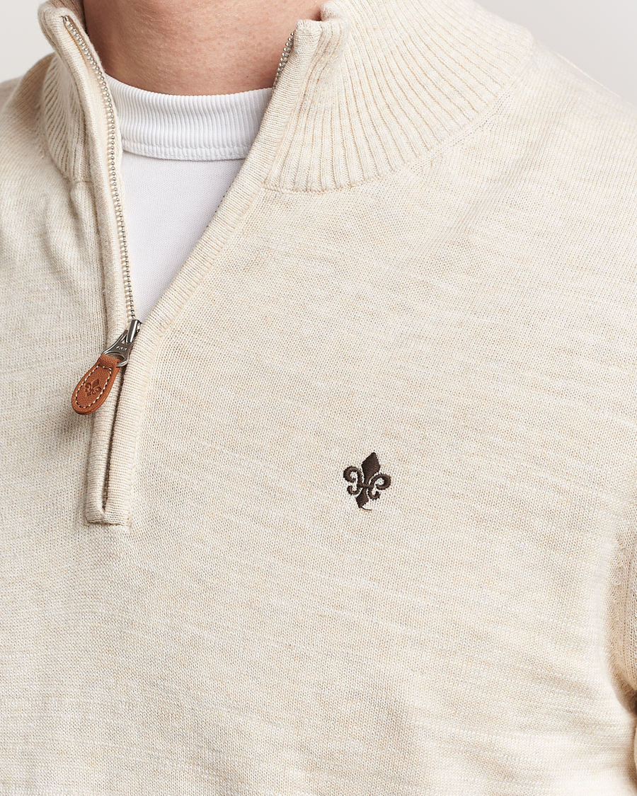 Heren | Truien | Morris | Randall Cotton Half Zip Off White