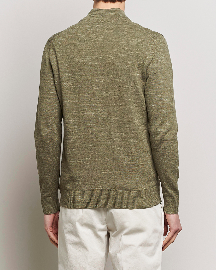 Heren | Truien | Morris | Randall Cotton Half Zip Green