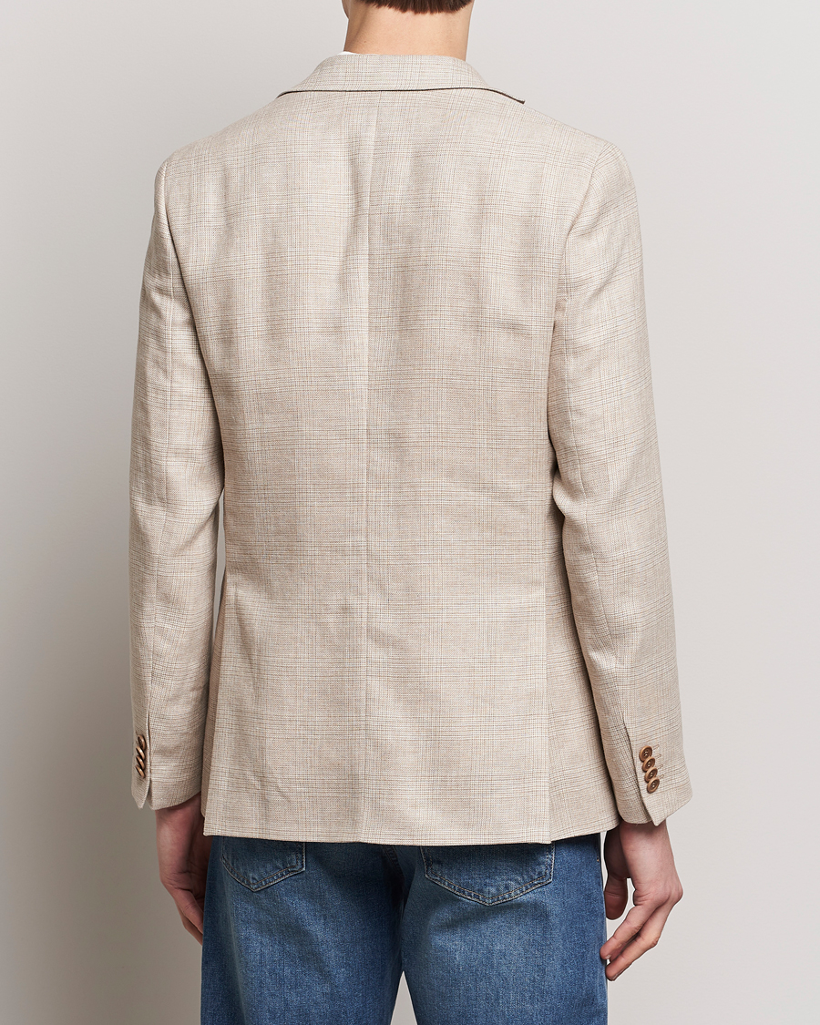 Heren | Blazers | Morris | Archie Cotton Glencheck Blazer Khaki