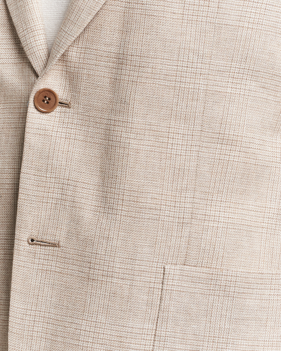 Heren | Blazers | Morris | Archie Cotton Glencheck Blazer Khaki