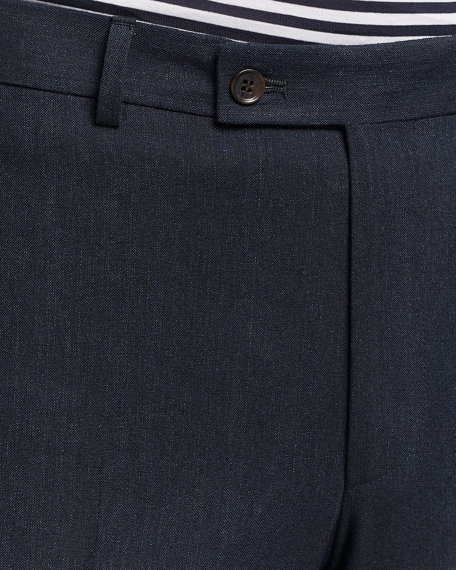 Heren | Broeken | Morris | Bobby Linen Suit Trousers Navy