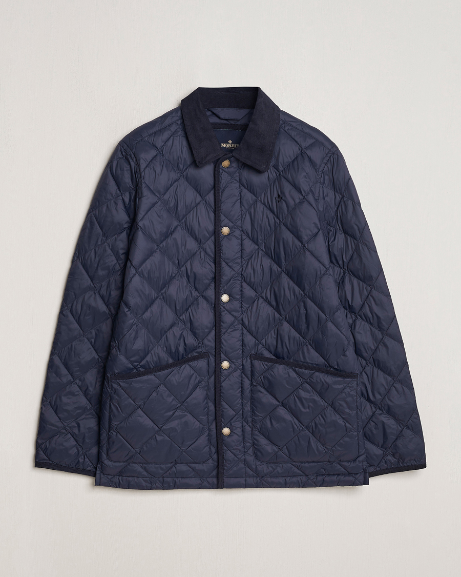 Heren | Jassen | Morris | Winston Quilted Jacket Old Blue