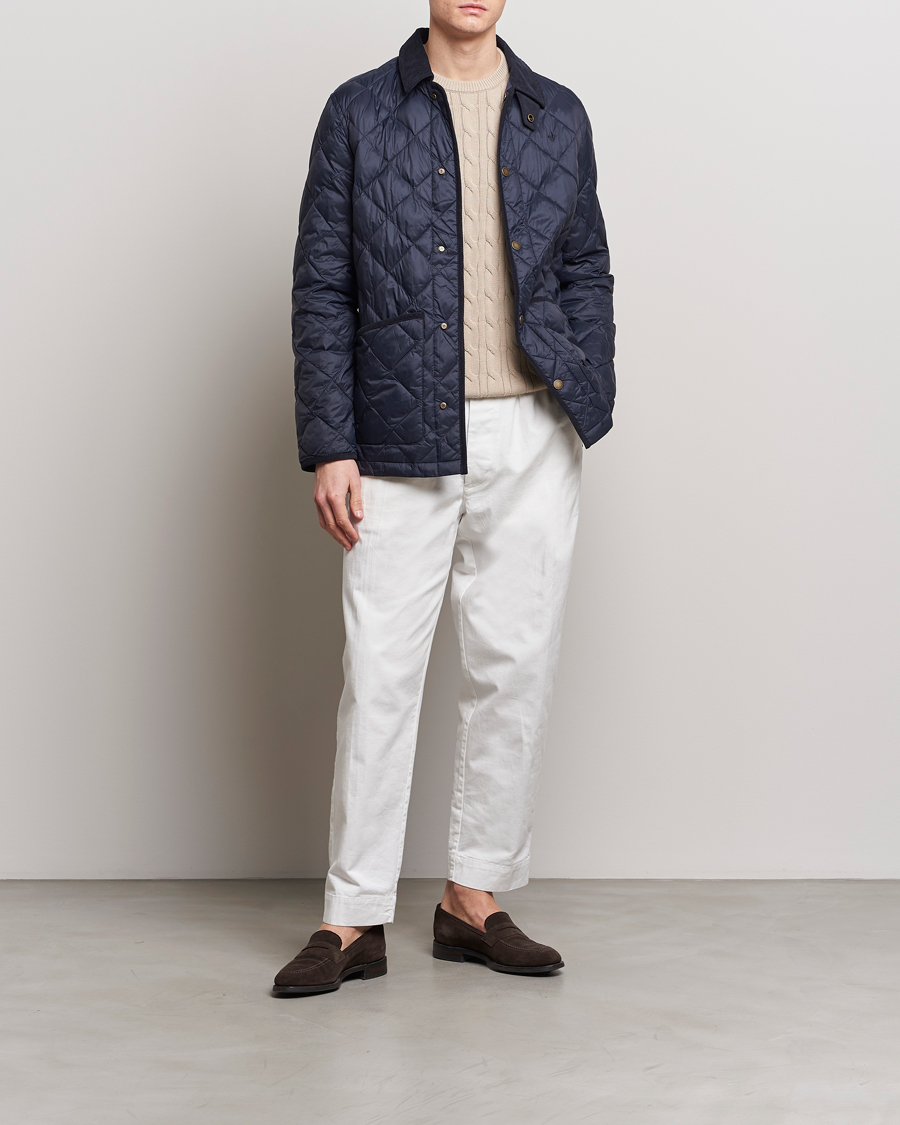 Heren | Jassen | Morris | Winston Quilted Jacket Old Blue