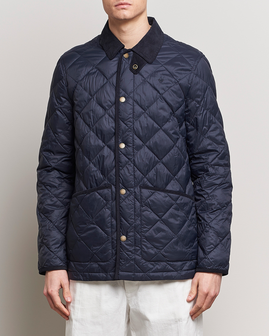 Heren |  | Morris | Winston Quilted Jacket Old Blue