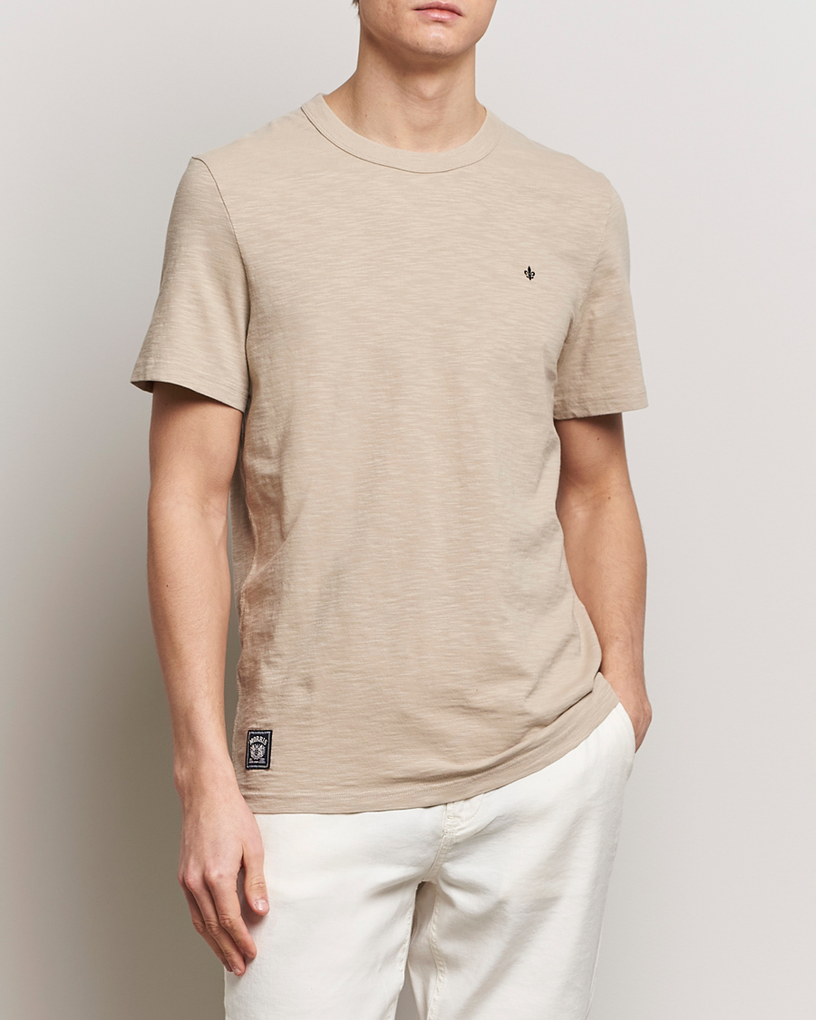 Heren | T-shirts met korte mouwen | Morris | Watson Slub Crew Neck T-Shirt Khaki