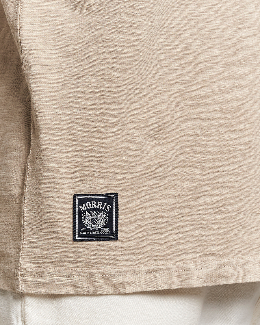 Heren | T-shirts | Morris | Watson Slub Crew Neck T-Shirt Khaki