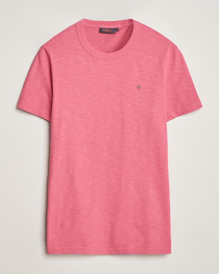 Heren | T-shirts | Morris | Watson Slub Crew Neck T-Shirt Pink