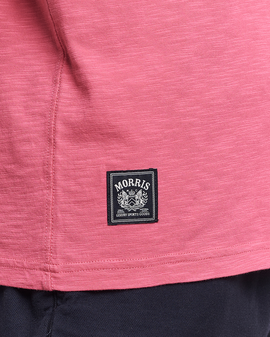 Heren | T-shirts | Morris | Watson Slub Crew Neck T-Shirt Pink