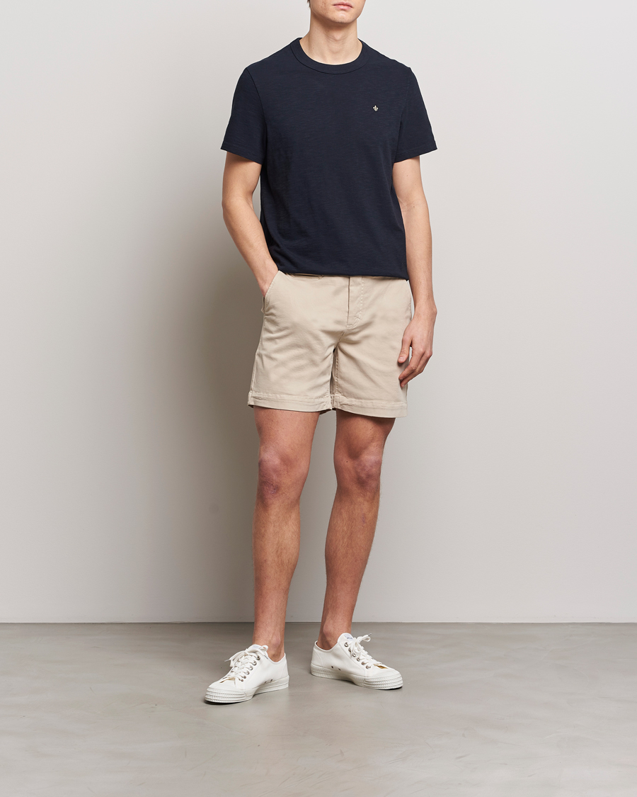Heren | T-shirts | Morris | Watson Slub Crew Neck T-Shirt Old Blue