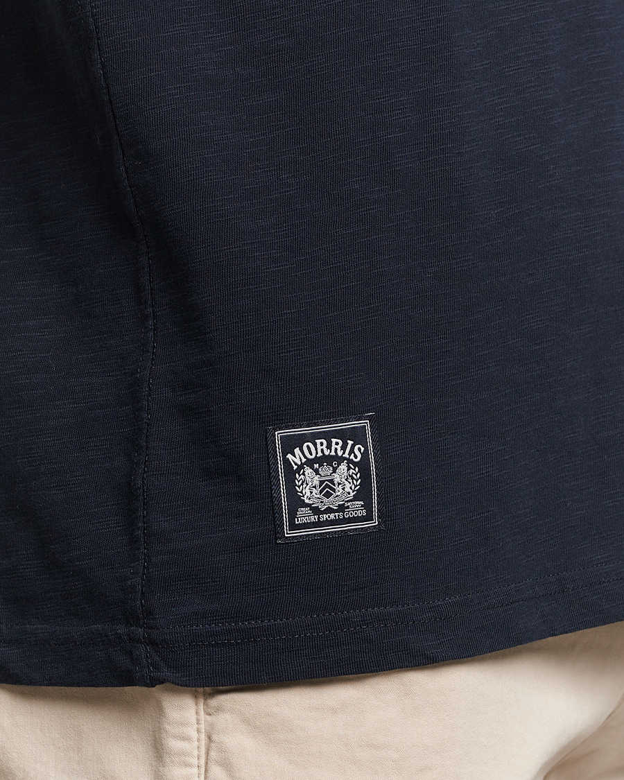 Heren | T-shirts | Morris | Watson Slub Crew Neck T-Shirt Old Blue