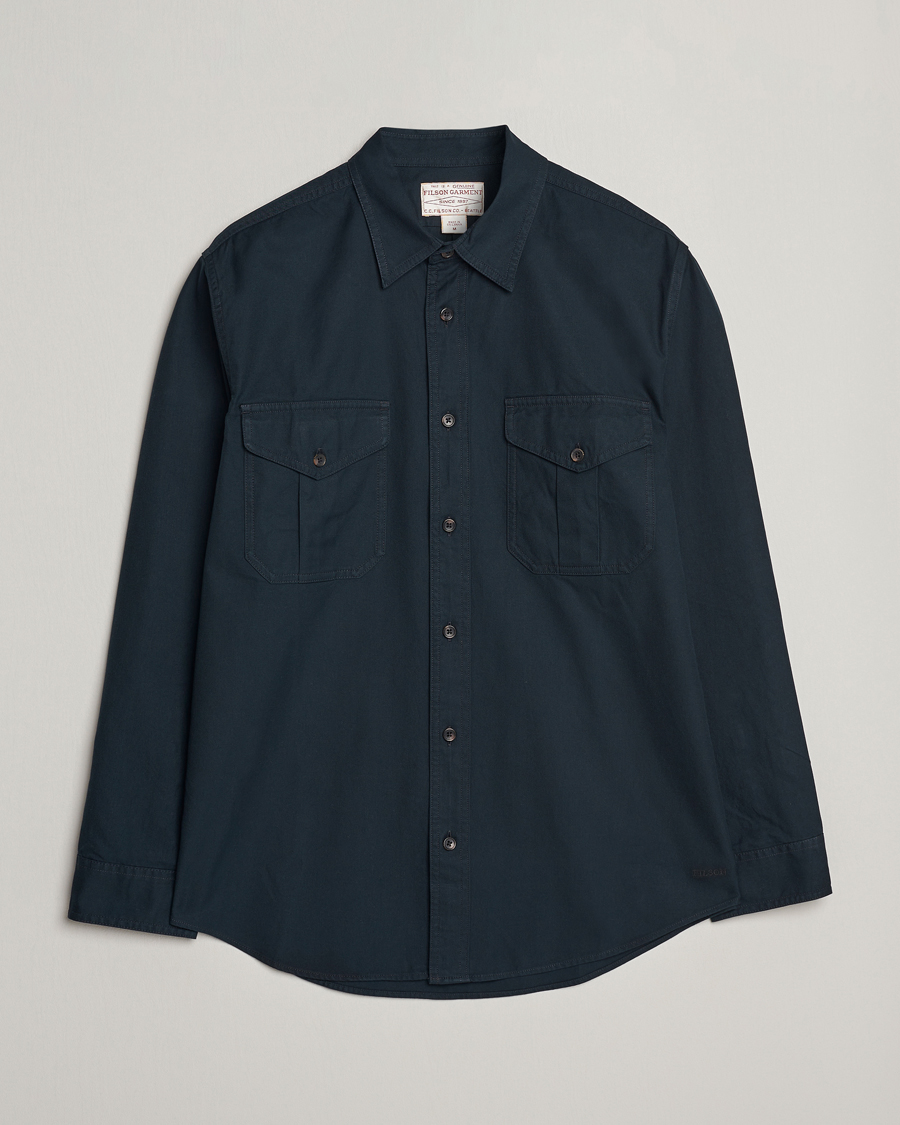 Heren | Overhemden | Filson | Lightweight Alaskan Guide Shirt Midnight Navy