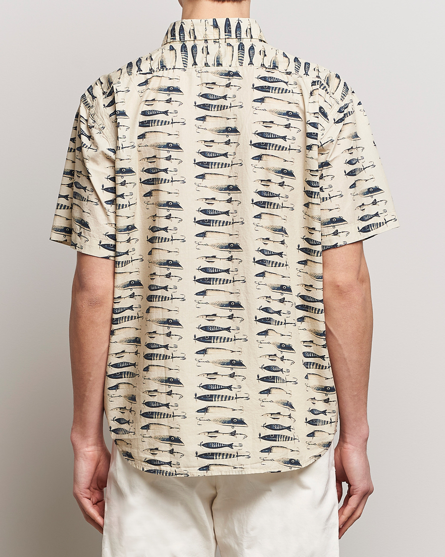 Heren | Overhemden | Filson | Washed Short Sleeve Feather Cloth Shirt Natural